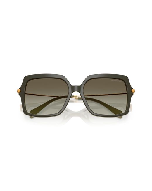 Michael Kors Black Mk2247U Quogue 40193M Sunglasses Acetate Verde Squared Normal Shaded