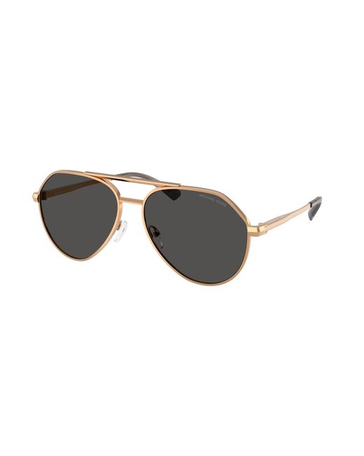 Michael Kors Black Mk1168 Brentwood 189987 Sunglasses Metal Pilot Normal for men