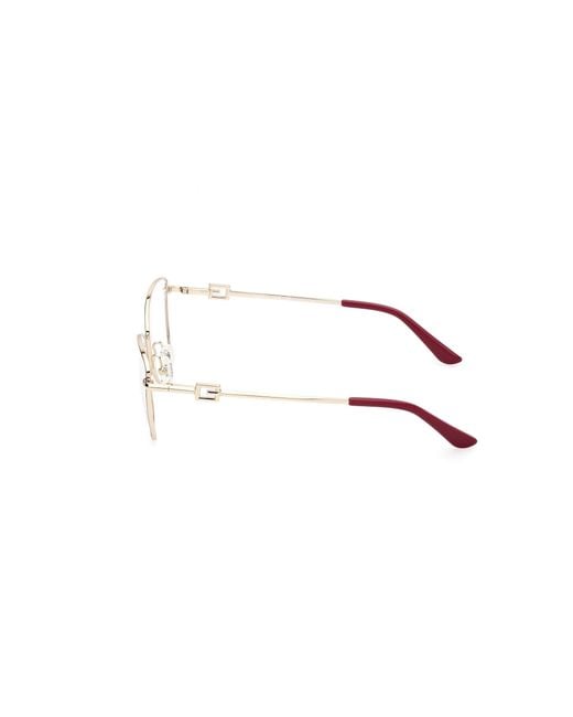 Guess Black Gu50316 001 Optical Frames Metal Cat Eye Normal