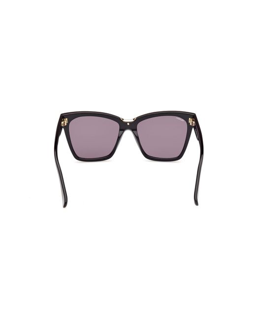 Max Mara Black Mm0089 Spark3 01A Sunglasses Acetate Smoke Squared Normal