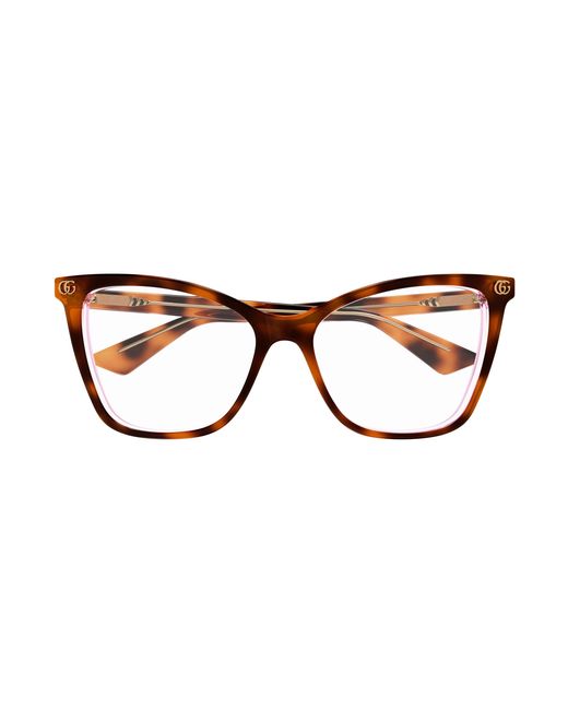 Gucci Black Gg1817O 004 Optical Frames Acetate Transparent Cat Eye