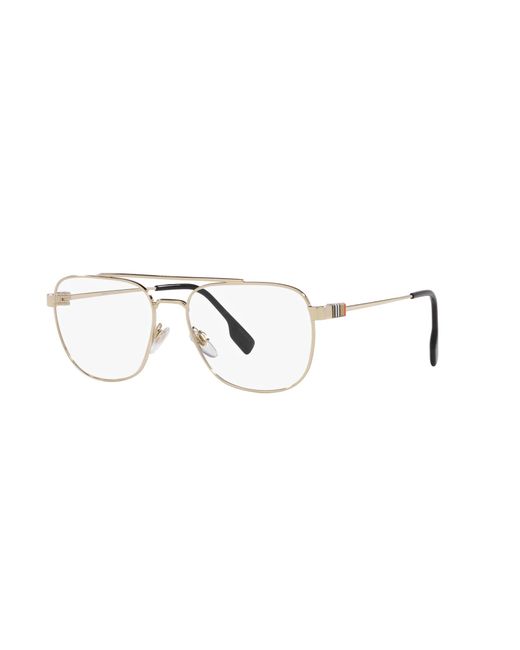 Burberry Black Be1377 Michael 1109 Optical Frames Metal Transparent Squared Normal for men