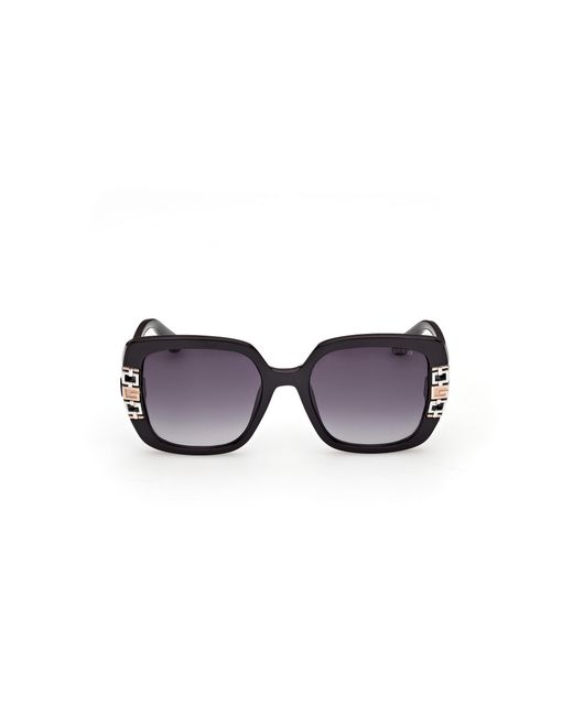 Guess Black Gu00294 01B Sunglasses Injected Smoke Squared Normal