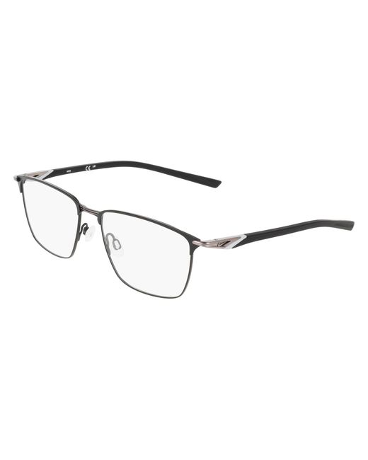 Nike Black 6066 001 Optical Frames Titanium Squared Normal for men