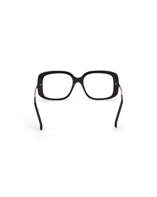 Max Mara Black Mm5226 001 Optical Frames Acetate Butterfly Normal