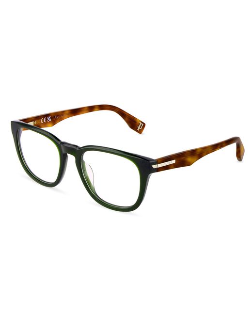 Police Black Vplu56 Nerve 3 09Gt Optical Frames Acetate Squared for men
