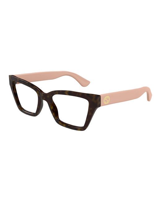 Gucci Black Gg1715O 005 Optical Frames Injected Transparent Cat Eye
