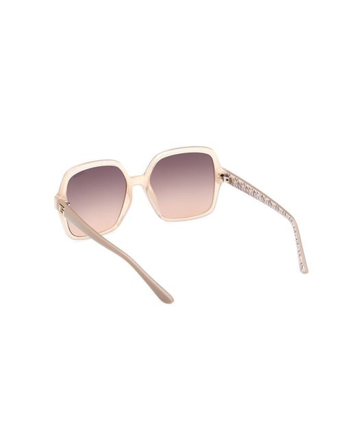 Guess Black Gu7921-H 57F Sunglasses Injected Squared Normal Shaded