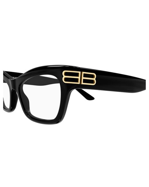 Balenciaga Black Bb0435O 001 Optical Frames Acetate Transparent Cat Eye