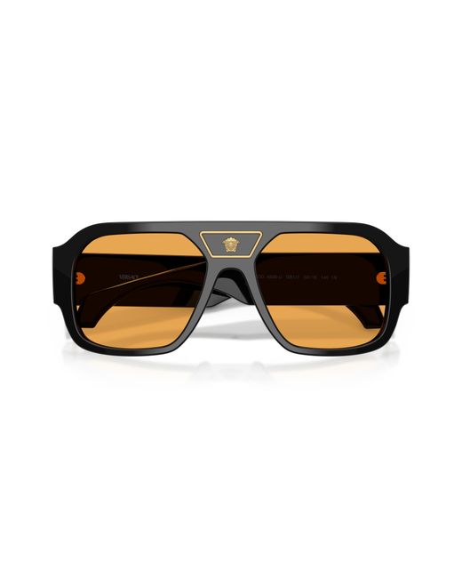 Versace Black Ve4508U Gb1/7 Sunglasses Acetate Squared Normal for men