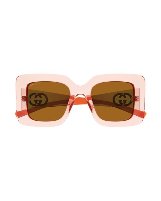 Gucci Black Gg2025S 004 Sunglasses Injected Squared