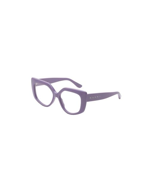 Marni Black Ldo Zvier Optical Frames Acetate Geometric