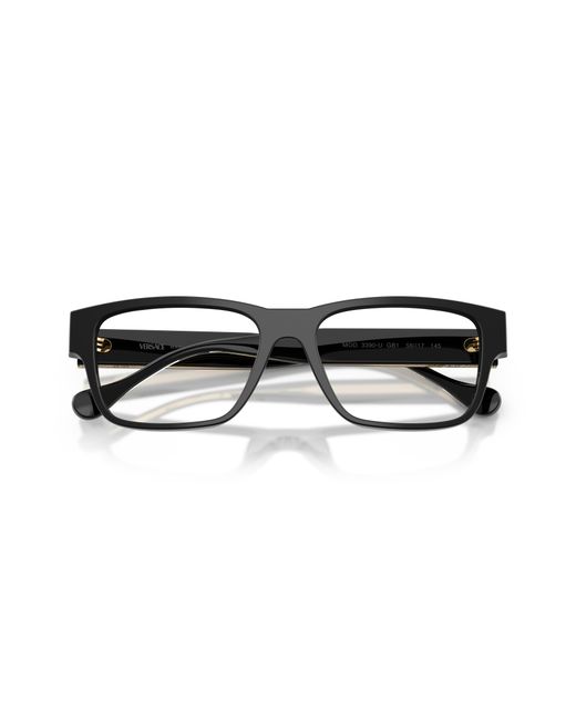 Versace Black Ve3390U Gb1 Optical Frames Acetate Transparent Squared Normal for men