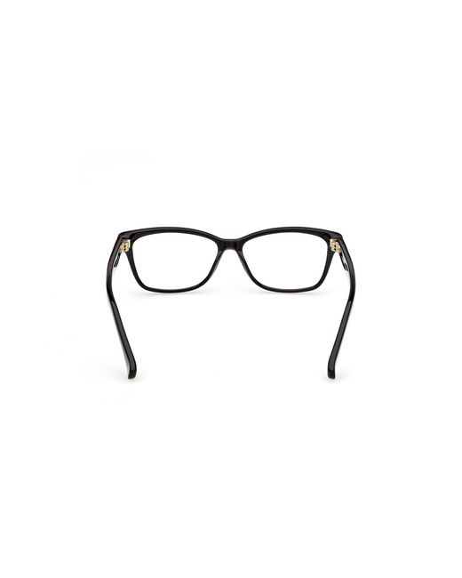 Max Mara Black Mm5237 092 Optical Frames Acetate Squared Normal