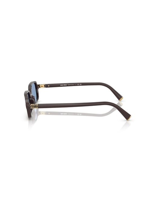 Miu Miu Black Mu 11Zs 22C60O Sunglasses Acetate Squared Normal