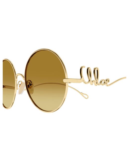 Chloé Black Ch0372S 003 Sunglasses Metal Round