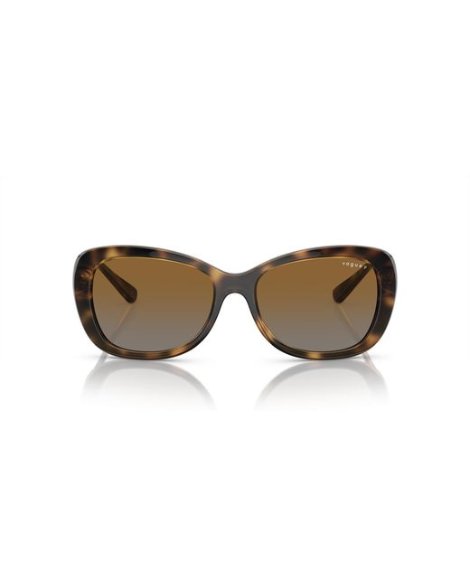 Vogue Eyewear Black Vo2943Sb W656T5 Sunglasses Injected Butterfly Polarized Shaded