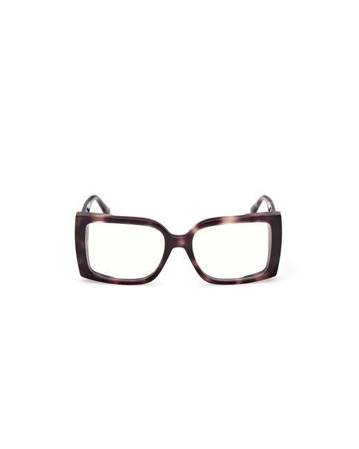 Max Mara Black Mm5173-B 052 Optical Frames Acetate Squared Normal