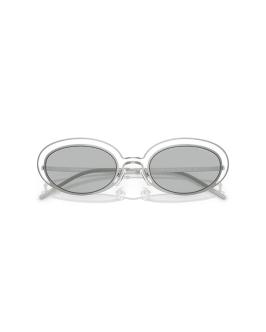 Emporio Armani Black Ea2160 301587 Sunglasses Metal Round Normal