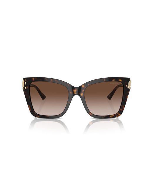 Jimmy Choo Black Jc5012 500213 Sunglasses Acetate Squared Normal Shaded