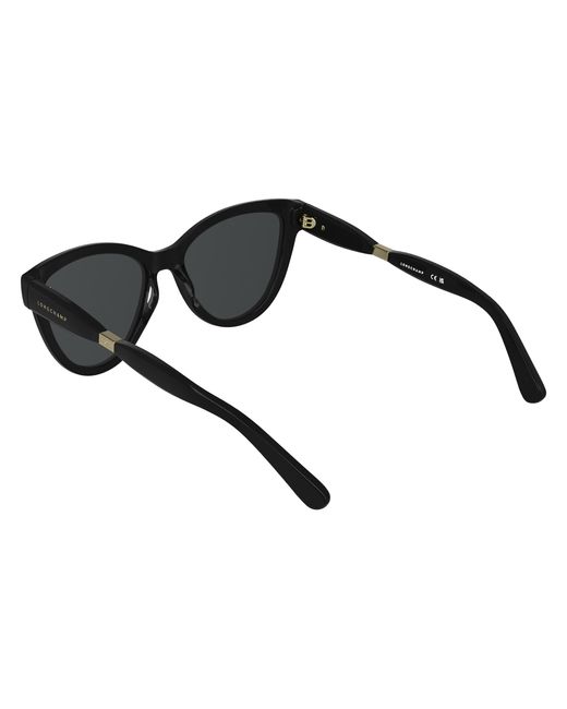 Longchamp Black Lo804S 001 Sunglasses Acetate Cat Eye Normal