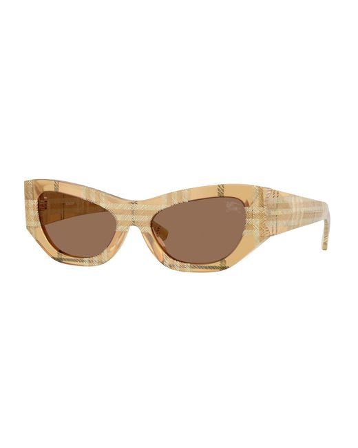Burberry Black Be4450U 415773 Sunglasses Acetate Cat Eye Normal