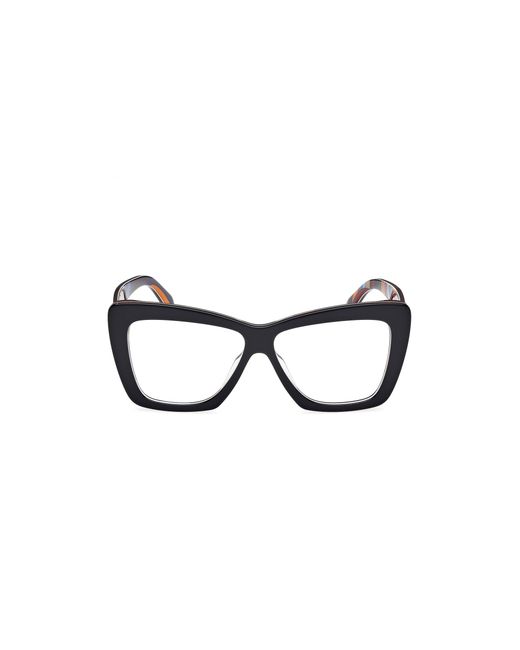 Emilio Pucci Black Ep5260 005 Optical Frames Acetate Butterfly Normal