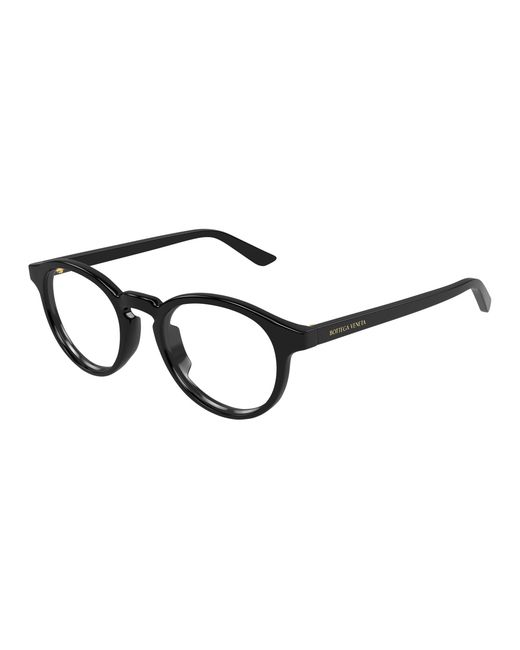 Bottega Veneta Black Bv1420O 002 Optical Frames Acetate Transparent Round for men