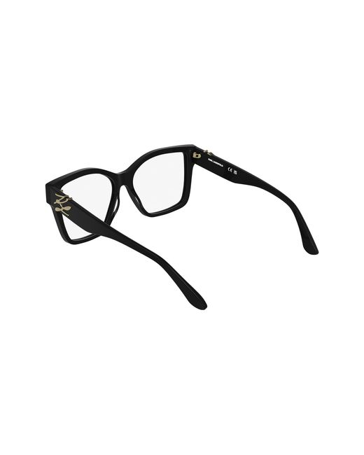 Karl Lagerfeld Black Kl6215 001 Optical Frames Acetate Squared Normal
