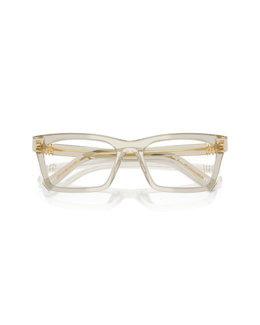 Miu Miu Black Mu 04Wv 12U1O1 Optical Frames Acetate Squared Normal