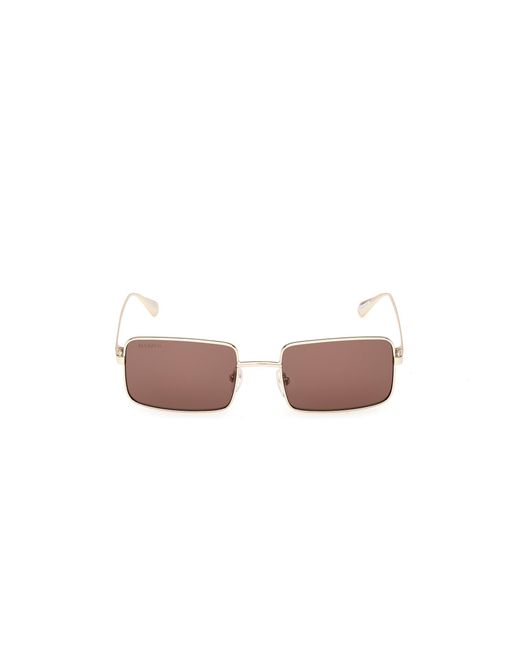 MAX&Co. Metallic Mo0161 32E Sunglasses Metal Squared Normal