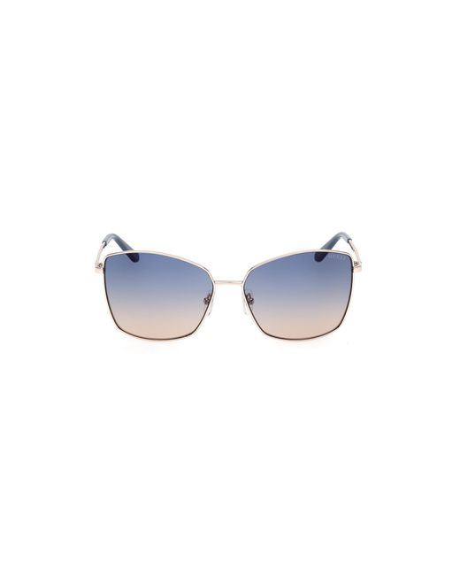 Guess Black Gu00149 32W Sunglasses Metal Squared Normal