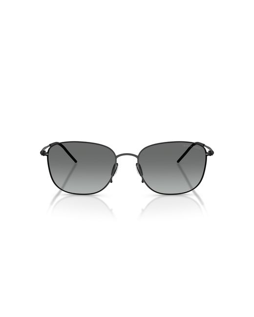 Giorgio Armani Black Ar6168 300111 Sunglasses Metal Pillow Normal Shaded for men