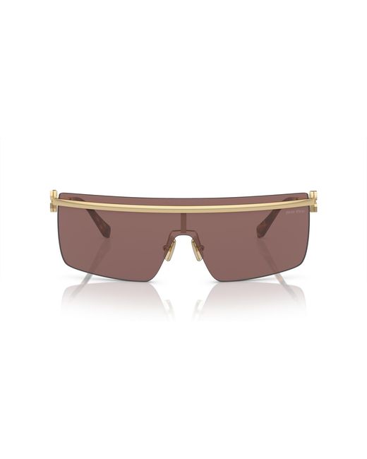 Miu Miu Black Mu 50Zs Zvn70D Sunglasses Metal Geometric Normal