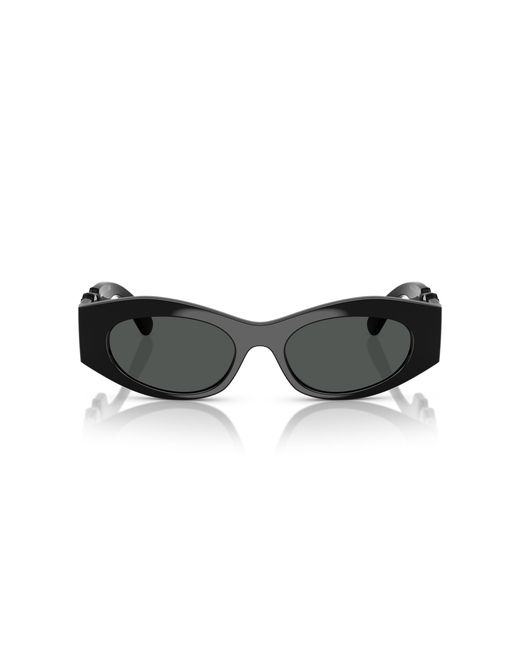Versace Black Ve4480U 536087 Sunglasses Injected Round Normal