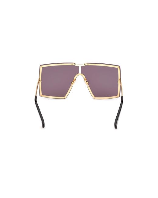 Max Mara Black Mm0117 Miller 30A Sunglasses Metal Smoke Mask Normal