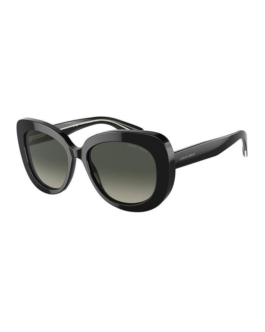 Giorgio Armani Black Ar8168 587571 Sunglasses Acetate Round Normal Shaded