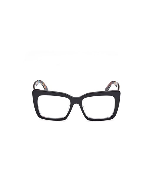 Emilio Pucci Black Ep5261 005 Optical Frames Acetate Squared Normal
