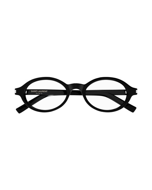 Saint Laurent Black Sl 751 Jeanne Opt 001 Optical Frames Acetate Transparent Round
