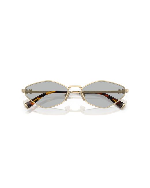 Miu Miu Black Mu 56Zs Zvn50K Sunglasses Metal Geometric Normal