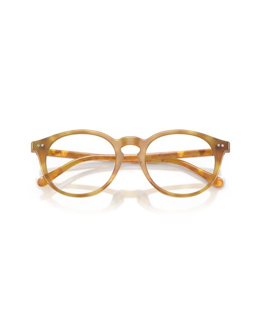 Ralph Lauren Black Rl6263U 6185 Optical Frames Acetate Transparent Round Normal for men