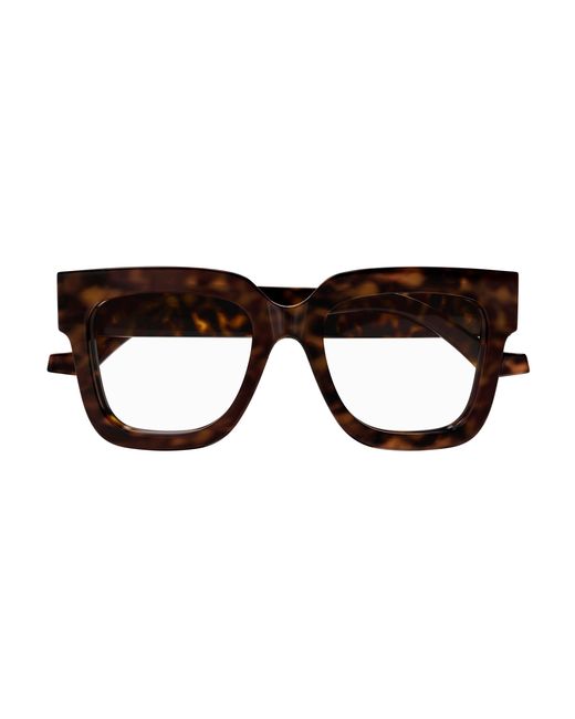 Gucci Black Gg1549O 002 Optical Frames Acetate Transparent Squared