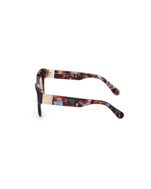 MAX&Co. Black Mo0138 54E Sunglasses Acetate Squared Normal