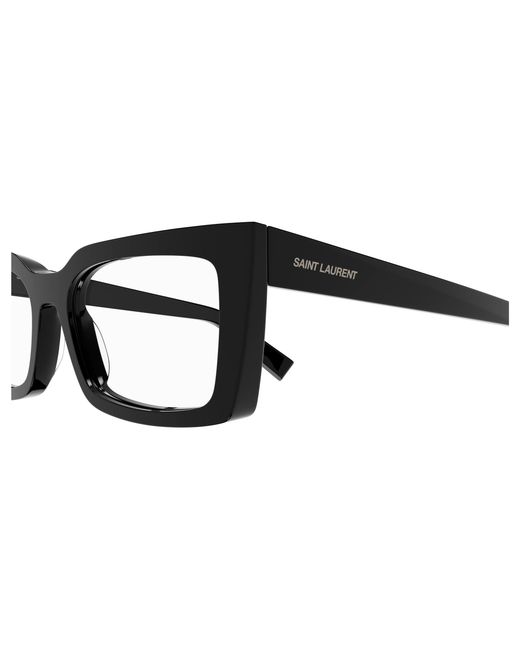 Saint Laurent Black Sl 554 001 Optical Frames Acetate Transparent Cat Eye