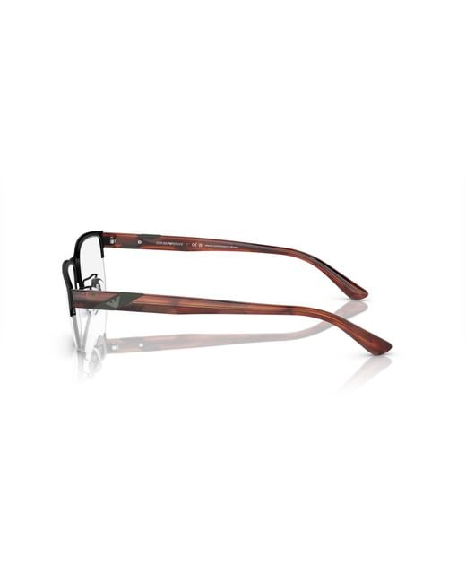 Emporio Armani Black Ea1129 3192 Optical Frames Metal Transparent Squared Normal for men