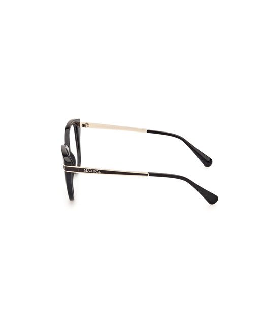 MAX&Co. Black Mo5135 001 Optical Frames Injected Round Normal