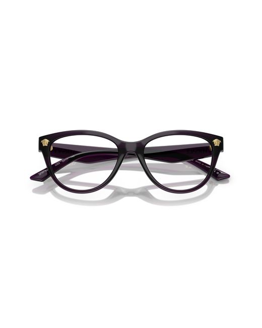Versace Black Ve3365U 5263 Optical Frames Injected Transparent Cat Eye Normal
