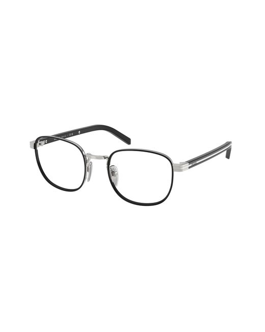 Prada Black Pr D50V 1Bc1O1 Optical Frames Metal Transparent Pantos Normal for men