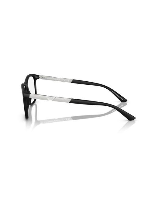 Emporio Armani Black Ea3247 5001 Optical Frames Injected Pillow Normal for men