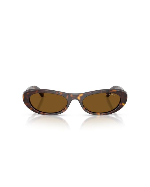 Vogue Eyewear Black Vo5695Su W65683 Sunglasses Acetate Round Polarized